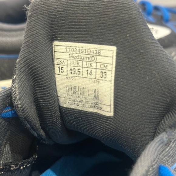 Brooks Adrenaline GTS 21 Mens Running Shoes Dark Grey Blue Size 15 Medium D - Picture 7 of 8